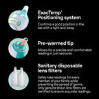 Braun ThermoScan 5 Ear Thermometer, Digital Display, Baby and Infant Thermometer with ExacTemp Stability Indicator for Professional Accuracy, Recommended by Pediatricians