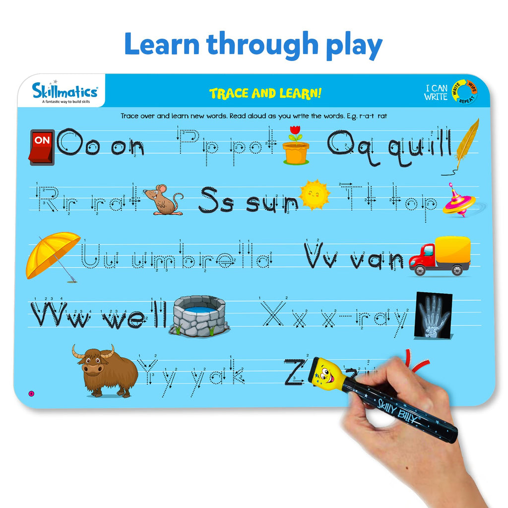 Skillmatics I Can Write - Reusable Preschool Learning Activities, Educational Toy and Game, Back to School Supplies, Gifts for Students, Kids, Toddlers Ages 3, 4, 5, 6
