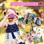 Seckton Upgraded Kids Selfie Camera, HD Digital Video Camera for Kid-Purple