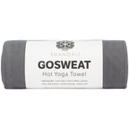 Shandali Hot Yoga GoSweat Microfiber Hand Towel in Super Absorbent Premium Gray Suede for Bikram, Pilates, Gym, and Outdoor Sports. 16 x 26.5 inches.