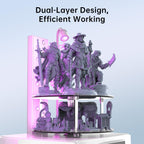 ANYCUBIC Wash and Cure 3 Plus Station, Size-Upgrade Wash Cure Machine with Gooseneck Lights, Dual-Layer Design and IPA Saving, for Anycubic Photon Mono M5 Saturn LCD/SLA/DLP 3D Printer