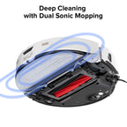 roborock 2 Pack Microfiber Mop Cloths for S8 MaxV Ultra, S8 Max Ultra Series, S8 Max(V) Ultra with R&D, Robot Vacuum Cleaner, with Dual Sonic Vibrations Modules, Mop Pad Replacement Accessories