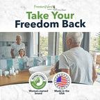 FreedomWand Multipurpose Toilet Aids - Wiping Aid Toileting for Women & Men, Butt Wiper Tool, Toilet Assist Device and Paper Extender, Ideal for Elderly, Disabled and Post Surgery Use - 20" Inch