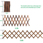 2Pack Expandable Wooden Lattice Wall,Plant Garden Trellis for Climbing Plants Outdoor, Plant Vertical Rack Wall Decor Indoor