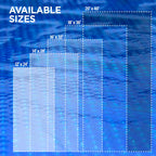 Solar Pool Cover for Inground and Above Ground Pools - 16' x 32' Rectangle 12 Mil Solar Blanket for Inground Pool, Blue