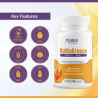 OLIBELA Nattokinase 4000FU 180 Capsules Vegan, Non-GMO – Nattokinase Enzymes Supports Circulatory Wellness, Cardiovascular Health and Healthy Blood Flow | 6-Month Supply*
