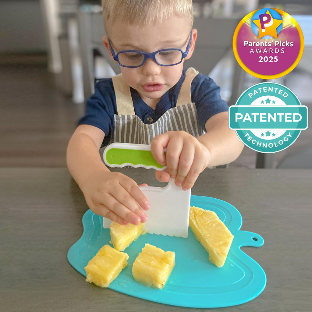 TOVLA JR. Toddler Knife Set for Real Cooking | Safe Kids Cutting | Ages 2-5