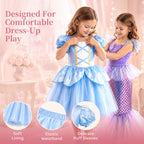 Meland Princess Dress Up Trunk for Girls 3-8, Toys Gift Set for Holidays