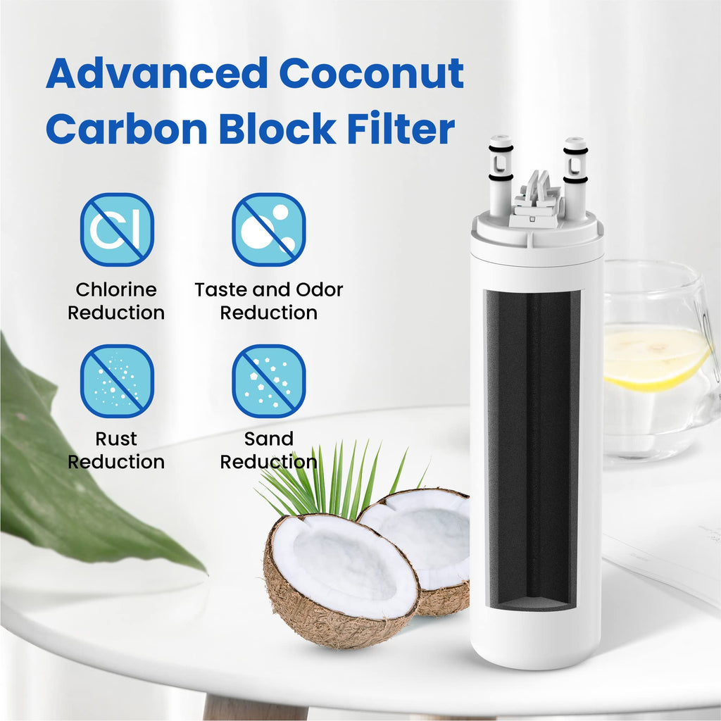 WF3CB Water Filter Replacement, HP006 Compatible with Frigidaire WF3CB, Pure Source 3, WF425, 706465, 242069601, 242086201, 242017800, Height 9 inches, 1 Count