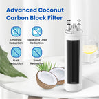 WF3CB Water Filter Replacement, HP006 Compatible with Frigidaire WF3CB, Pure Source 3, WF425, 706465, 242069601, 242086201, 242017800, Height 9 inches, 1 Count