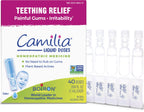 Boiron Camilia Teething Drops for Daytime and Nighttime Relief of Painful or Swollen Gums and Irritability in Babies - 40 Liquid Droppers Bundled in 8 separate packs of 5