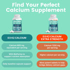 4-in-1 Calcium Supplements for Women & Men - Calcium Citrate with D3 K2 Vitamin 5000 IU - Calcium 600mg with Vitamin D3 K2 - Everyday Vitality Supplement - Vegan-Friendly, Gluten-Free (480 Capsules)
