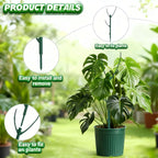 5 Pack Stackable Monstera Plant Support, Garden Plant Support Stakes for Indoor Outdoor Plants, Climbing Plant Support Structures Plant Holder Stick Moss Pole for Support Tall Potted Plants