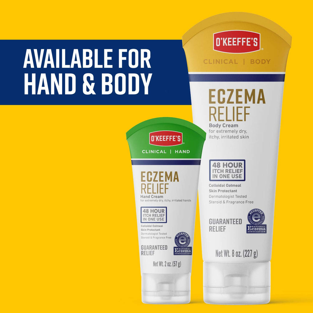 O'Keeffe's Eczema Relief Skin Protectant Body Cream, 8 Ounce Tube