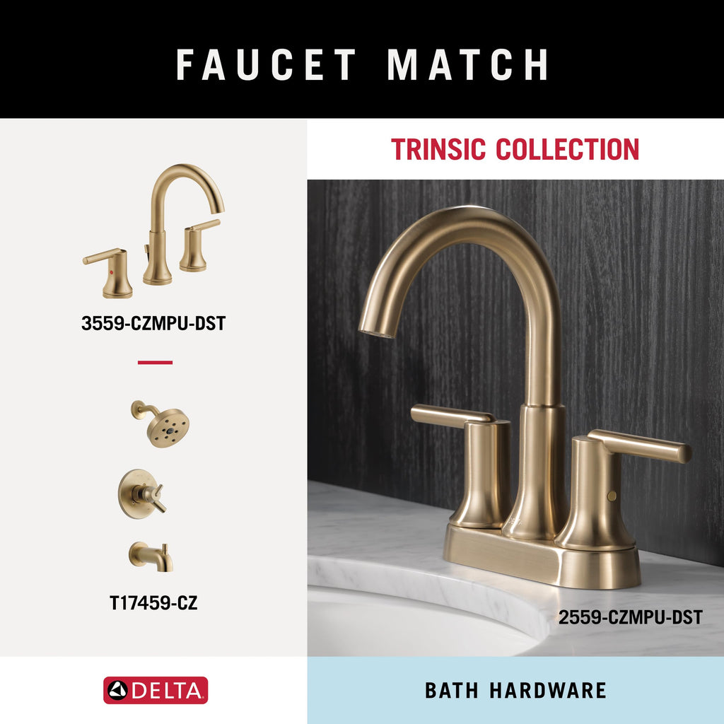 Delta Single Post Toilet Paper Holder | Champagne Bronze | Wall Mount | Trinsic Bathroom Accessories