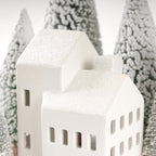 Christmas Decorations Indoor, 5 Lighted Ceramic Christmas Village Houses