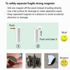 FamouSheen Strong Neodymium Disc Magnet - 1/2" D x 3/8" H - 20 Pack, Powerful Disc Rare Earth Magnets, Small Round Magnet for Office,Whiteboard,Dry Erase Board,Fridge,Crafts,Heavy Duty Map Magnets