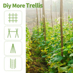Plant Stakes, 3FT Natural Bamboo Garden Stakes, 25Pcs Bamboo Plant Stakes,Bamboo Sticks for Tomato,Beans,Vegetable and Climbing Plants