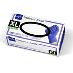Medline FitGuard Touch Nitrile Exam Gloves, 250 Count,X-Large, Powder Free,Disposable, Not Made with Natural Rubber Latex, Excellent Sense of Touch for Medical Tasks, Durable for Household Chores