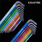 toolant Allen Wrenches Sets 22pcs(Metric&SAE), Extra Long Arm Allen Key Set with Ball End, Crafted Hex Key Set with Color Coded Sleeves, Unique Patented Holder Design for Magnetizing and Demagnetizing