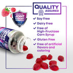 Joint Support Supplement - Extra Strength Glucosamine Gummy Supports Joints Health & Flexibility for Back, Knees, Hands - Natural Vitamin E Immune Support - Best Gummies for Women & Men - 120 Gummies
