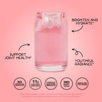 Clean Simple Eats Collagen Powder + Beauty Blend, Strawberry Colada, Hydrolyzed Collagen Peptides from Grass Fed Bovine & Chicken, Hyaluronic Acid for Hair, Skin, Nail & Joint Support, 30 Servings