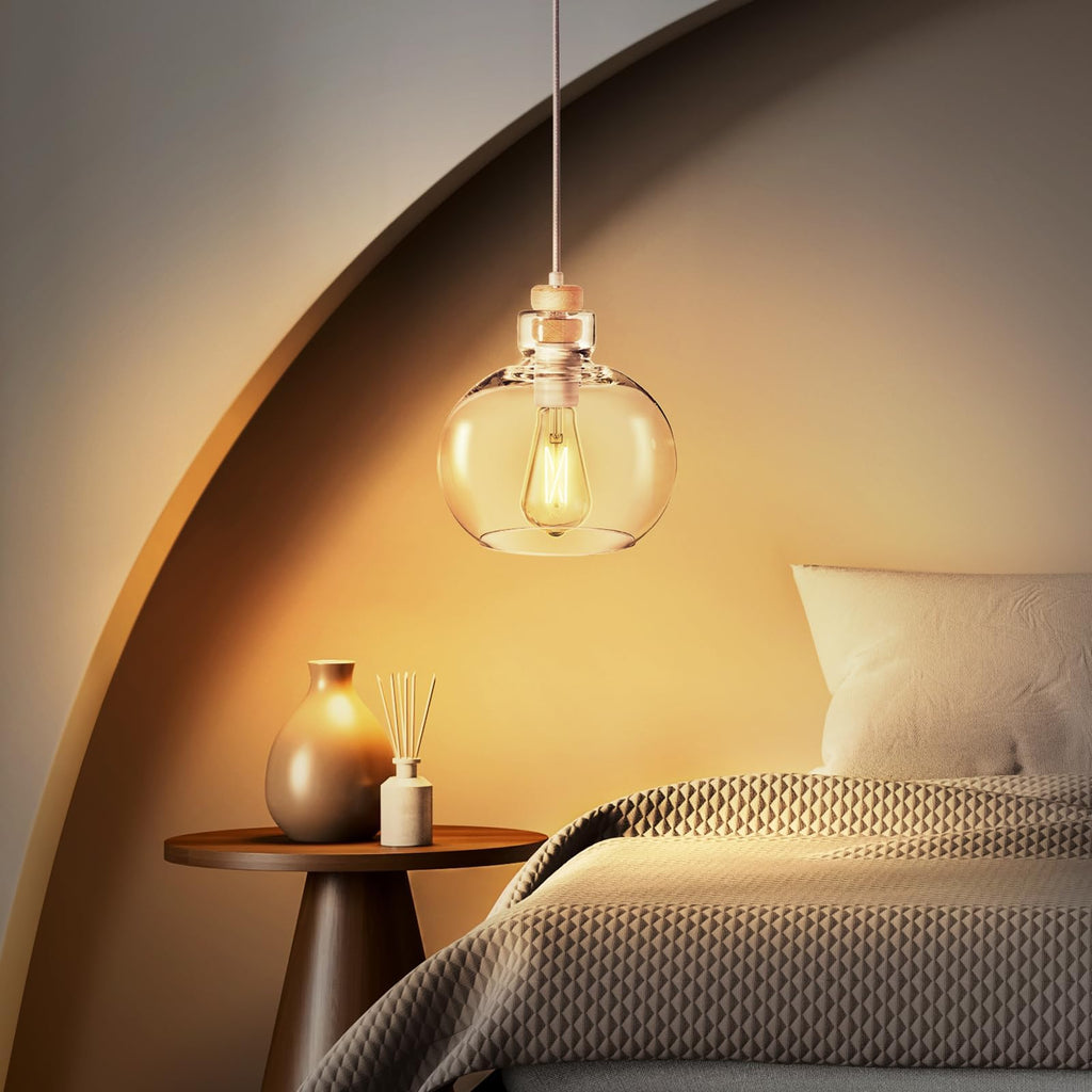 Linkind Matter Smart Light Bulb, ST19 (ST58) Smart Edison Bulbs, 2700K-6500K Warm White to Daylight E26 LED Bulb 8W 60W 800LM, Work with Alexa, Google/Apple Home, SmartThings, 2.4GHz WiFi, 4 Pack