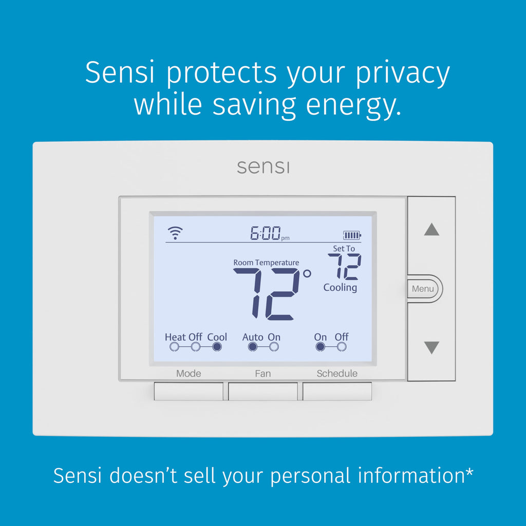 Emerson Sensi Wi-Fi Smart Thermostat for Smart Home, DIY, Works With Alexa, Energy Star Certified, ST55