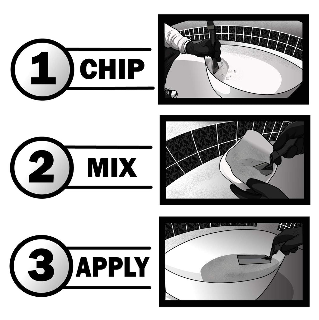 Pool Patch White Pool Plaster Repair Kit (3lb) – Professional Cement-Based Marcite & Gunite Patch – Includes Liquid Bonding Agent – Permanent Pool Surface Crack & Chip Repair