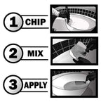 Pool Patch White Pool Plaster Repair Kit (3lb) – Professional Cement-Based Marcite & Gunite Patch – Includes Liquid Bonding Agent – Permanent Pool Surface Crack & Chip Repair