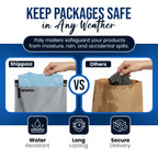 Shippozz 12x15.5 Poly Mailers 200 Pack, Durable Waterproof Polymailers for Shipping Clothes, Self Seal Mailing Bags for Small Business Packaging Supplies, Mailing Envelopes for Books, and Accessories