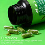 Soursop Capsules with 24-in-1 Herbal Blend - Includes Graviola, Shilajit, Sea Moss, Lions Mane, Turmeric, Ashwagandha, Ginger, Manuka Honey - Vegan, Non-GMO Dietary Supplement - 60 Capsules (01)