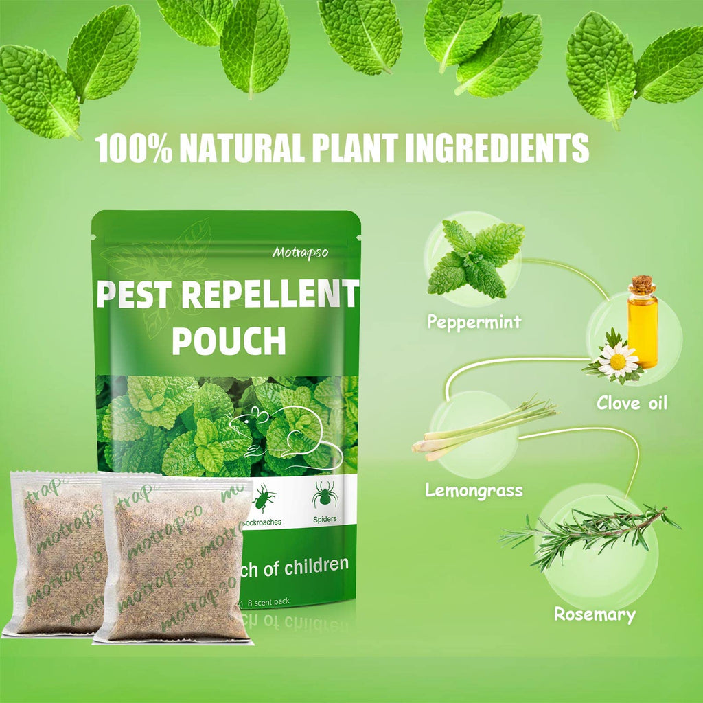 12 Pack Mouse Repellent Natural Peppermint Oils Rat Repellent Pouches, Mice Repellent