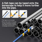 Teslong 50FT USB-C Borescope Camera with Light, Only Compatible with iPhone 15/16/17 Android Phones, 50 ft Flexible Waterproof Endoscope for DIY Pipe Inspection with Drain Snake