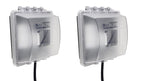Sealproof 2-Gang Weatherproof Lockable In Use Electrical Power Outlet Cover, Two Gang, UL Extra Duty Compliant, 45-in1, Plastic Clear Frost