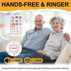 Uvital Big Button Phone for Seniors, Corded Landline Phone with 9 One-Touch Dialing Big Buttons, Hands-Free Calling, Loud Ringer, Easy to Use for Visually Impaired Telephone for Seniors