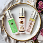Al-Rehab Choco Musk Perfume Oils - Original, Marshmallow & Pistachio 6ml (0.2 oz) | Sweet Gourmand Fragrance | Chocolate, Vanilla, Fruity & Nutty Scents | Long-Lasting Roll-On Fragrance Oils (Bundle)