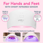 SUNUV UV LED Nail Lamp, UV Light for Gel Nail Polish Dryer SUN9C Pink