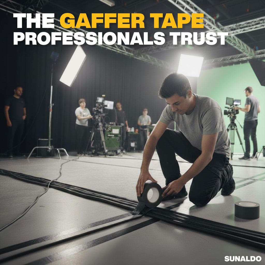 SUNALDO Gaffers Tape (2" x30 Yards) Heavy Duty, Easy Rip | Light Blue