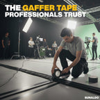 SUNALDO Gaffers Tape (2" x30 Yards) Heavy Duty, Easy Rip | Light Blue