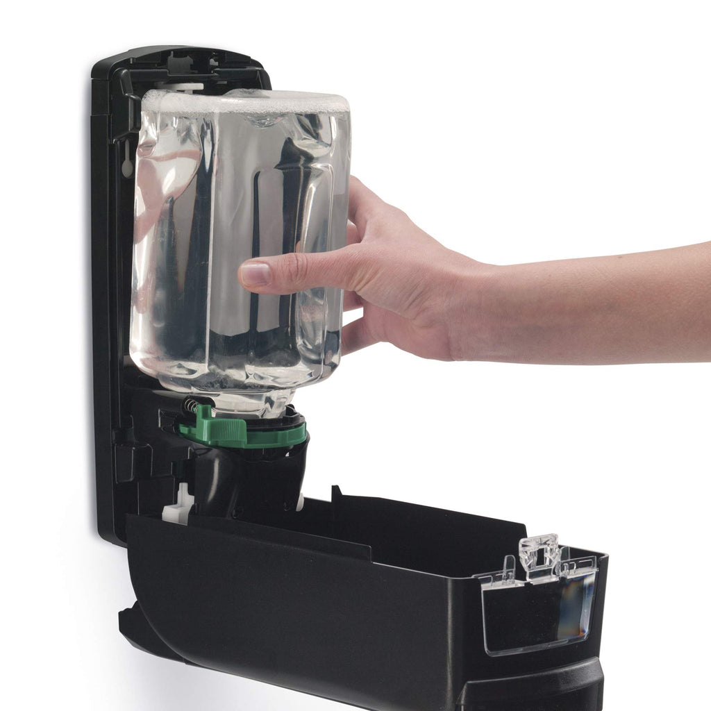 GOJO ADX-12 Manual Soap Dispenser, Chrome/Black, 1250 mL - 8888-06