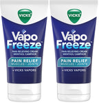 Vicks VapoFreeze Menthol Pain Relieving Cream 3oz, for Muscles & Joint Pain Associated with Arthritis, Simple Backaches, Strains, Sprains, Bruises, Vapors, Penetrating Formula (Pack of 2)