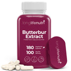 LongLifeNutri Butterbur Extract 100mg - Petasites Hybridus Root Extract, 180 Vegetarian Capsules, 6 Month Supply, Organic Supplement for Head Comfort & Neural Calm, GMP Certified, Made in USA