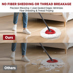 Mop Head Replacement for O-Cedar Easy Wring 1-Tank System，Exovyn Spin Mophead Replacements，Microfiber 12 Pack 360° Swivel Mop Refills，Deep Clean,Easy Cleaning，Machine Washable and Easy to Replace