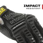 Mechanix Wear M-Pact Impact Resistant Work Gloves - Durable Safety Gloves for Men - Touchscreen Capable - Machine Washable - Breathable - Large - Black