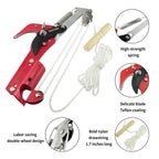BAYTORY Extendable Tree Pruner Saw Head Without Pole, High-Altitude Branches Trimmer Pruning Shears, Harvester Clipper for Plant Twig Vine, Garden Trimming Tool