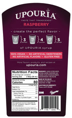 Upouria Coffee & Tea Syrup Variety Pack, Raspberry, Mango, and Peach Flavoring, 100% Vegan, Gluten-Free, Kosher, 750 mL Bottles with 3 - Coffee Syrup Pumps