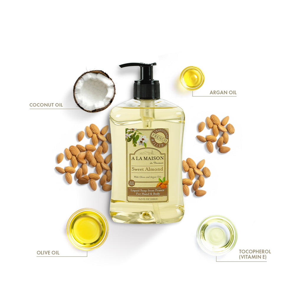 A LA MAISON French Liquid Hand Soap, Yuzu Lime - Natural Hand Wash Made with Essential Oils - Biodegradable, Plant-Based, Vegan, Cruelty-Free, Alcohol & Paraben Free (16.9 oz, 3 Pack)