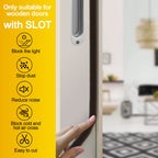 40 Feet Door Weather Stripping, Kerf Weather Stripping for Doors with Groove, Kerf Door Seal for Large Gap and Easy Installation(40, Brown)