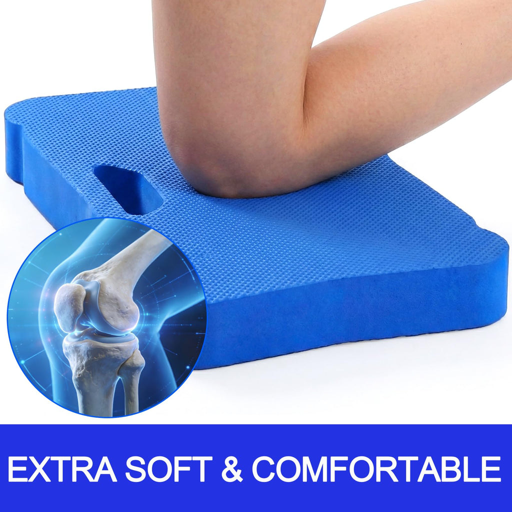 ZENFUN 3 Pack Kneeling Mats, Heavy Duty Thick Foam Kneeling Pad, Shock Absorbent Pads, High Density Premium Kneeling Pads for Yoga Exercise, Foam Kneeler Mat Garden Cushions, Water Proof